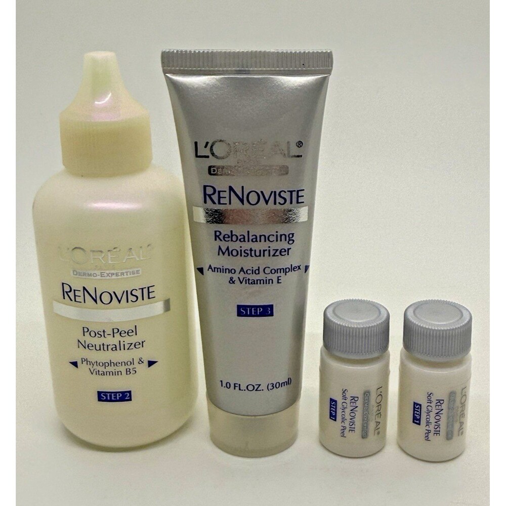 L'Oreal ReNoviste Anti-Aging Glycolic Peel Kit 10%‎ Glycolic Acid NEW Retired